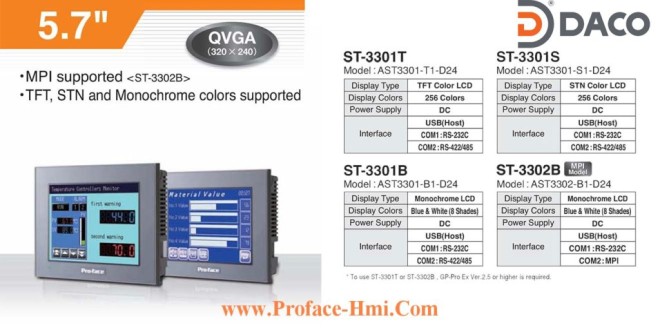ST3301 Màn hình cảm ứng Proface HMI AST3301, 5.7 Inch