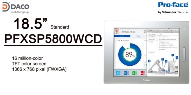 Màn hình màu cảm ứng HMI Proface Series SP5000 PFXSP5800WCD (SP 5800WC) (SP-5800WC) 18.5 inch