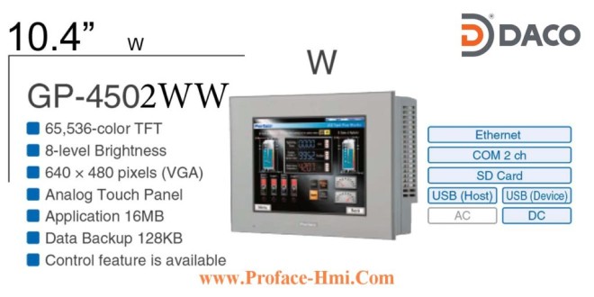 GP4502WW Màn hình Proface HMI GP-4502WW, 10 Inch, Màu